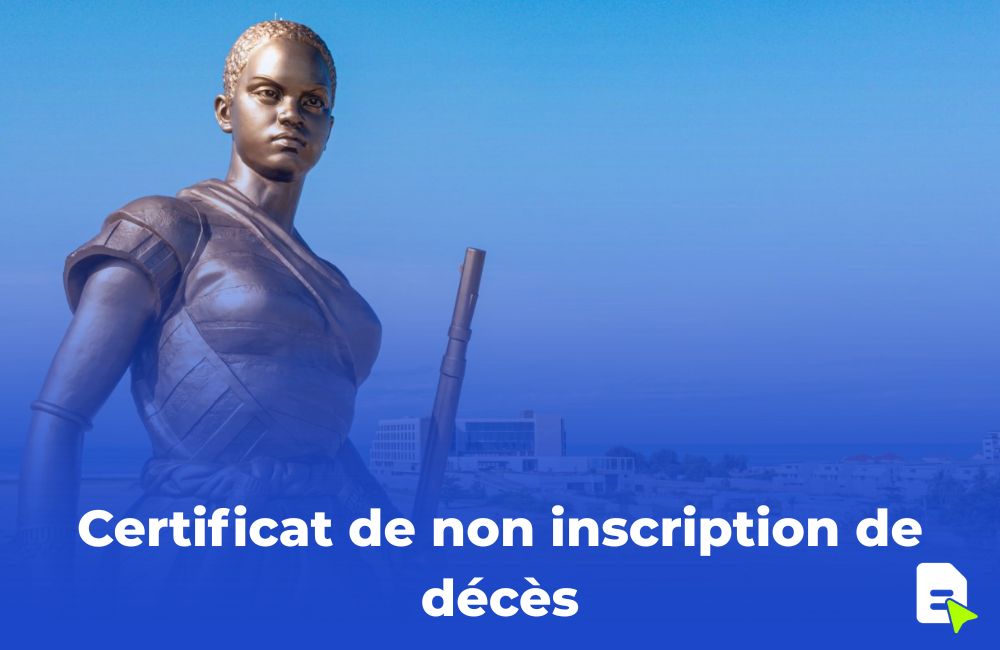 Certificat de non inscription de décès en ligne au Bénin
